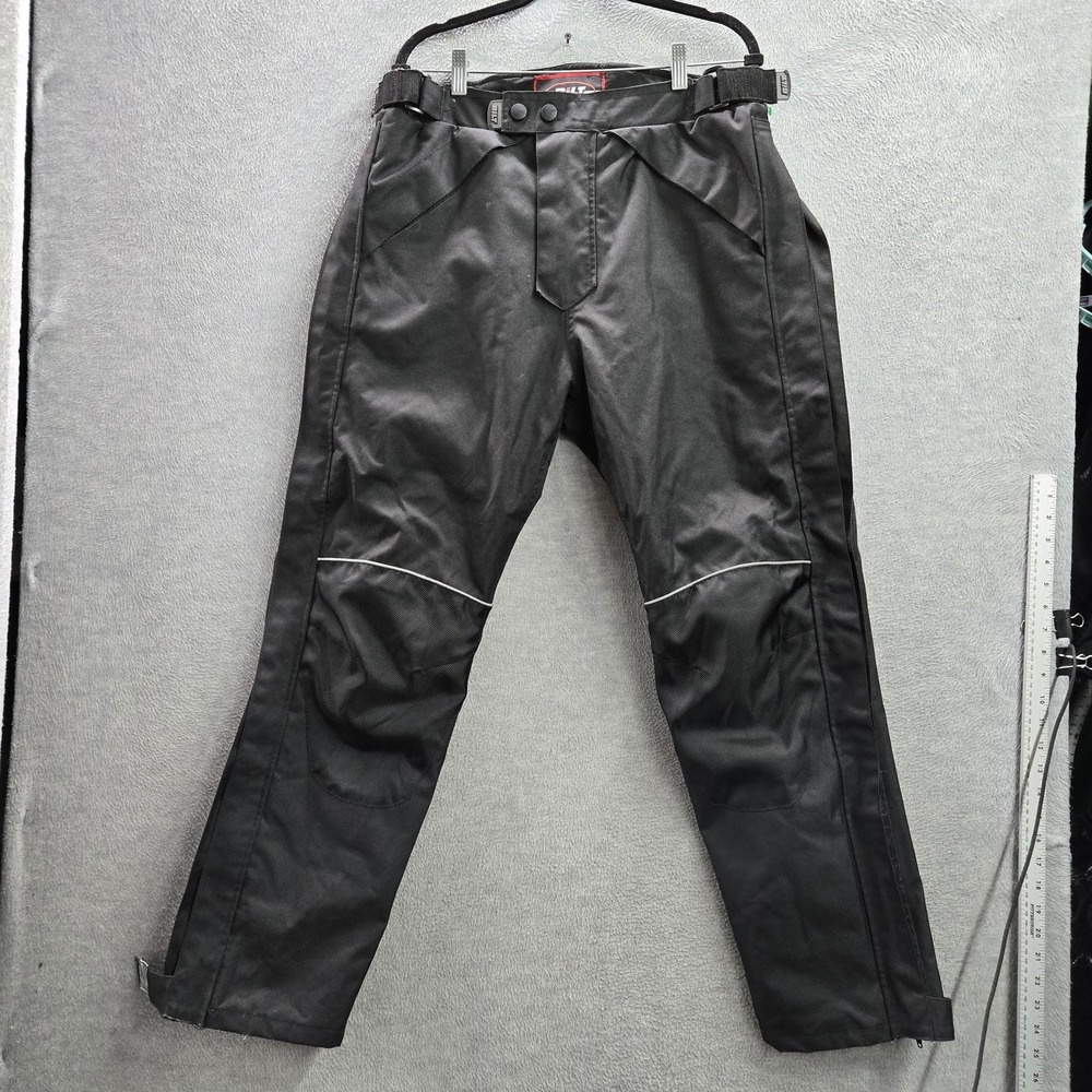 BILT Men Pants 32 Black BLW 13 Motorcycle Pants Storm Waterproof Zipper 30"